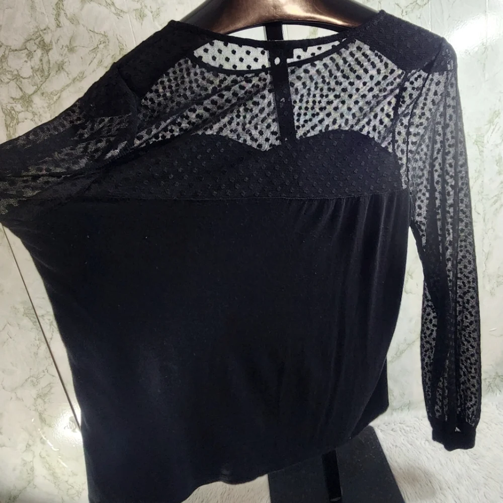 Ambiance Sheer Black Top